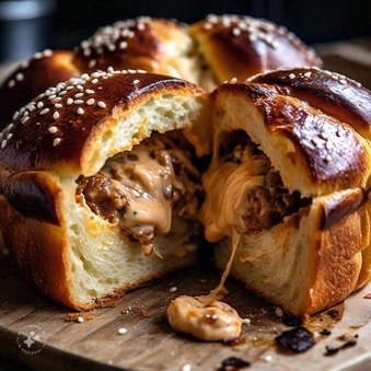 Brioche de queso y chipotle